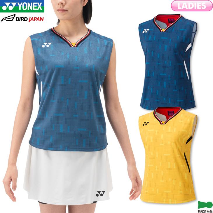 YONEX ゲームシャツ 日本代表 ユニフォーム レディース ノースリーブ L YONEX ヨネックス バドミントンウェア ゲームシャツ レディース