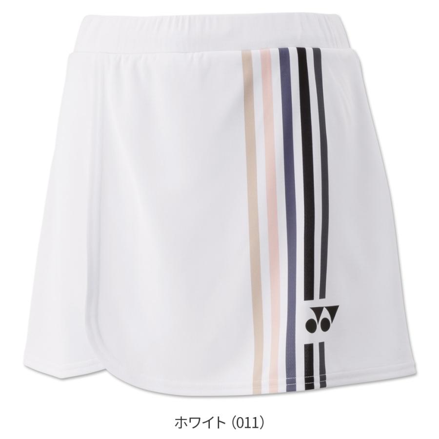 ヨネックス 26156 ウィメンズスカート インナースパッツ付（ホワイト） サイズ XO YONEX YONEX（ヨネックス） バドミントンウェア レディース スカート