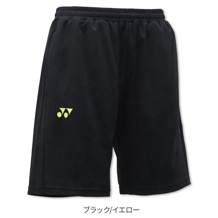 YONEX ハーフパンツ ブラック イエロー スポーツウェア YONEX（ヨネックス） 最短発送 バドミントン 当店オリジナル 限定