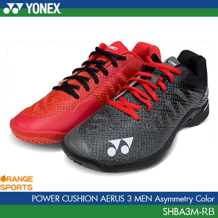 ヨネックス パワークッション エアラス 3 メン Yonex Shba3m メンズ 男性用 アシンメトリーカラー ブラック レッド ミッドカット 3e ネガティブ履き Yon Shba3m Rb オレンジスポーツ ヤフー店 通販 Yahoo ショッピング