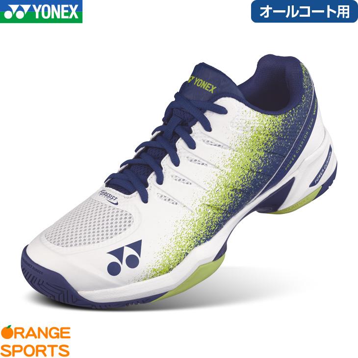 ヨネックス テニスシューズ パワークッションチームワイドAC SHTTWAC ホワイト/ライム(656) オールコート ローカット 4Eワイド