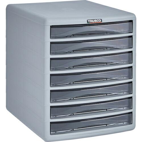 【SALE価格】TRUSCO プラスチックレターケース A4浅型タイプ 7段 ( PA4-S7 ) | 