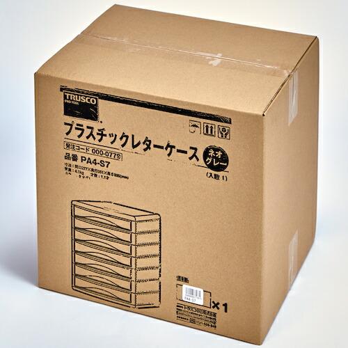 【SALE価格】TRUSCO プラスチックレターケース A4浅型タイプ 7段 ( PA4-S7 ) |  | 01