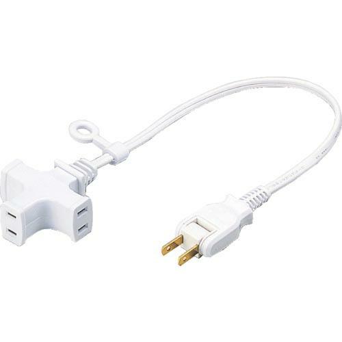 【SALE価格】正和電工 3ケ口ショートマルチタップ 0.4m 白 ( T-30MG ) 正和電工(株) | 