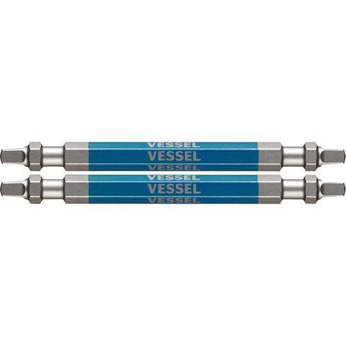 VESSEL 剛彩ビット 2本組 (両頭スクエア) SQ3×82mm ( GS14SQ3082 ) | 