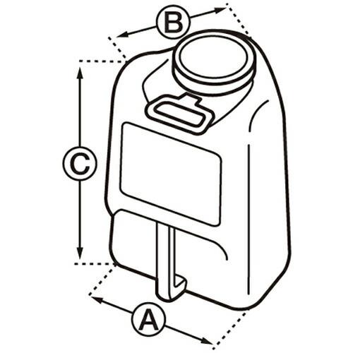 緑十字 防災用品 消火投水 8L(レッド)  ( 380314 )｜orangetool｜04