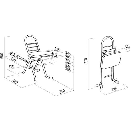 セイコー プロワークチェアミニ 黒 ( PW-100/01 ) (有)ルネセイコウ (メーカー取寄) |  | 01