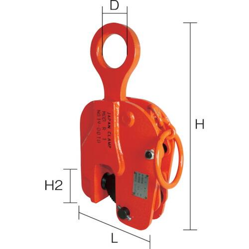 日本クランプ 縦つり専用クランプ ５００Ｋ ( R-05 (アンゼンロックツキ) )の画像