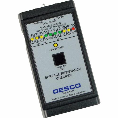 ＤＥＳＣＯ　表面抵抗測定器、９Ｖ電池作動、プローブなし ( 19640 ) (メーカー取寄)