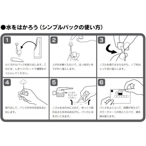 SIBATA 簡易水質検査キット シンプルパック 水のチェック隊シリーズ 水道水 ( 080520-461 ) |  | 01
