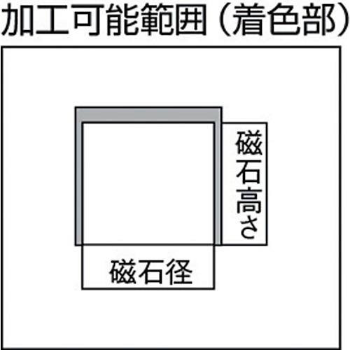 TRUSCO 【在庫限り廃番】マグネットホルダ アルニコ磁石 吸着力9N 外径10mmX高さ15mm ( NH-001 (10MMX15MMH) ) |  | 01