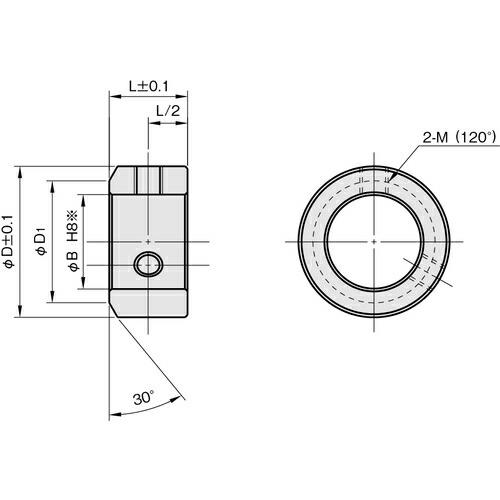 【SALE価格】IWATA スタンダードセットカラー ノーマル 黒染め 内径15 ( SC1506C ) (株)岩田製作所 |  | 03