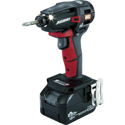 【SALE価格】MAX 18V充電静音ドライバセット(アカ)5.0Ah ( PJ-SD102-B2C/1850A ) マックス(株) | 