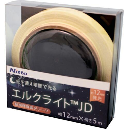 日東エルマテ 超高輝度蓄光テープ JIS-JD級 0.6mm×12mm×5m グリーン ( NB-1205D ) 日東エルマテリアル(株) | 