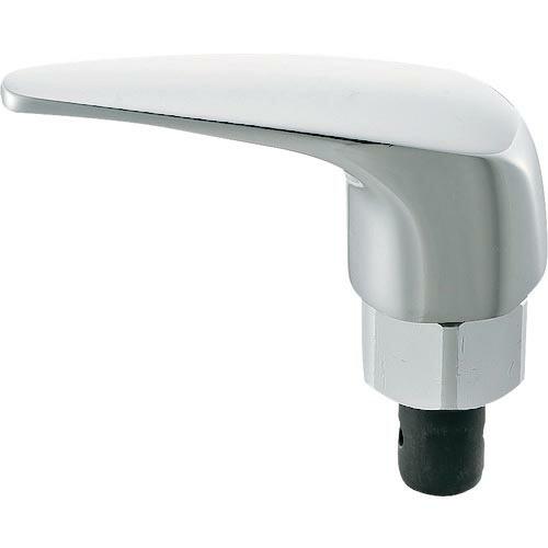 SANEI シングルレバー単水栓上部 ワンタッチ 感染症対策 W24山20 シルバー ( PR171-C-13 ) SANEI(株) | 