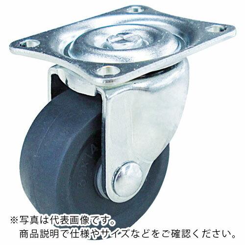 TRUSCO キャスター TYGシリーズ 自在 エラストマー車 25mm ( TYGE-25 ) トラスコ中山(株) | 