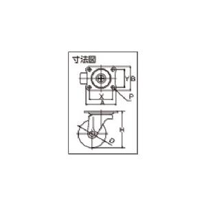 TRUSCO キャスター TYGシリーズ 自在 エラストマー車 25mm ( TYGE-25 ) トラスコ中山(株) |  | 01