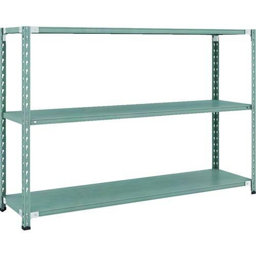 【SALE価格】TRUSCO CB型セミボルトレス軽中量棚 1800X450XH1200 3段 グリーン ( CB-4643-GN ) トラスコ中山(株) | 