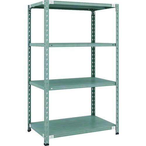 【SALE価格】TRUSCO CB型セミボルトレス軽中量棚 900X600XH1500 4段 グリーン ( CB-5364-GN ) トラスコ中山(株) | 