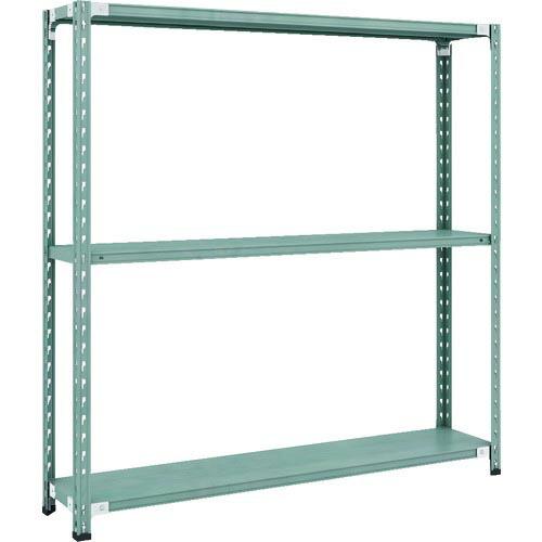 【SALE価格】TRUSCO CB型セミボルトレス軽中量棚 1500X300XH1500 3段 グリーン ( CB-5533-GN ) トラスコ中山(株) | 