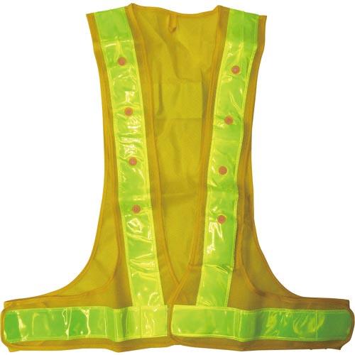 【SALE価格】ミズケイ キングサイズLED安全ベスト 黄/黄 ( 5916516 ) | 