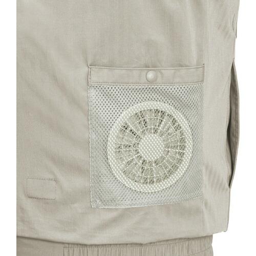XEBEC 綿薄手現場服ヘリンボンフルハーネス仕様空調服 サンドベージュ (XE98102-39-M) |  | 04