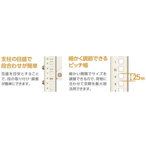 IRIS ( アイリスオーヤマ )　重量ラック１　セット　Ｗ１８００＊Ｄ６２０＊Ｈ２１００　連結　３段 ( HR1862213 )_1