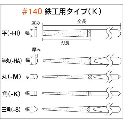 TRUSCO ダイヤモンドヤスリ 鉄工用#140 角 1本入 全長215mm(5本組サイズ) ( GK-5-K ) トラスコ中山(株) |  | 01