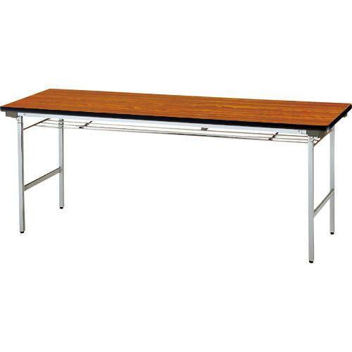 TOKIO ( 藤沢工業 )　折りたたみテーブル　棚付　１８００Ｘ６００ｍｍ　チーク ( TFA-1860SE T ) (メーカー取寄)