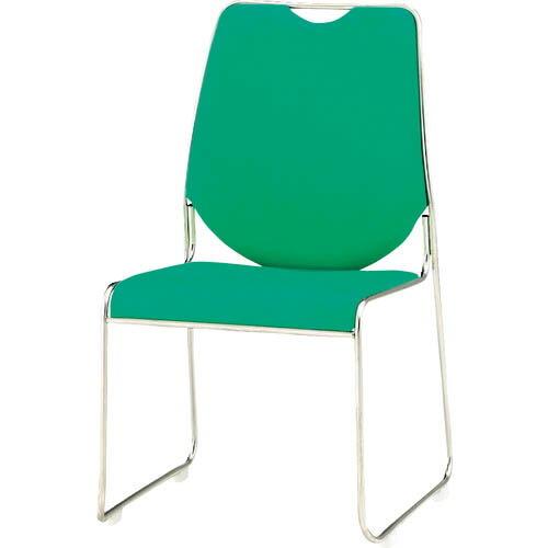 TOKIO ミーティングチェア ステンレス脚 クリアグリーン ( FSC-50 CGN )