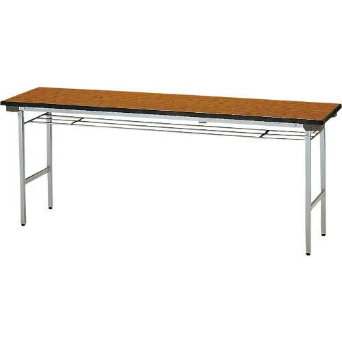 TOKIO ( 藤沢工業 )　折りたたみテーブル　棚付　１５００×４５０ｍｍ　チーク　チーク ( TF-1545 T ) (メーカー取寄)