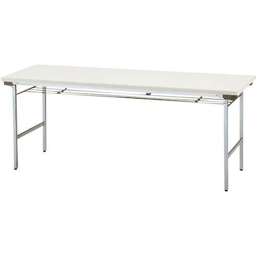 TOKIO ( 藤沢工業 )　折りたたみテーブル　棚付　１５００×４５０ｍｍ　ニューグレー　ネオグレー ( TF-1545 NG ) (メーカー取寄)