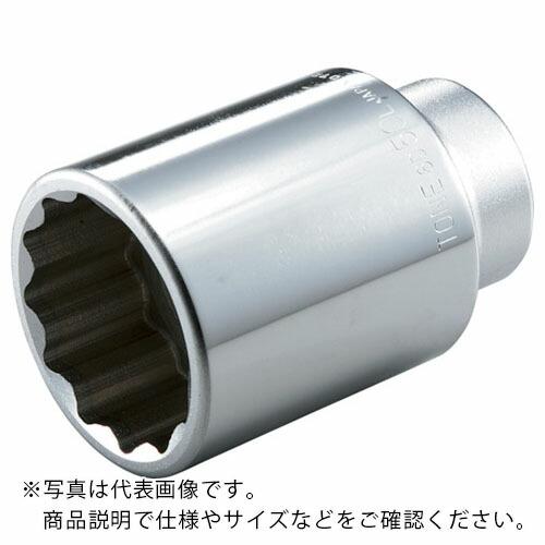TONE ディープソケット(12角) 対辺寸法30mm 全長100mm ( 6D-30L ) TONE(株) | 