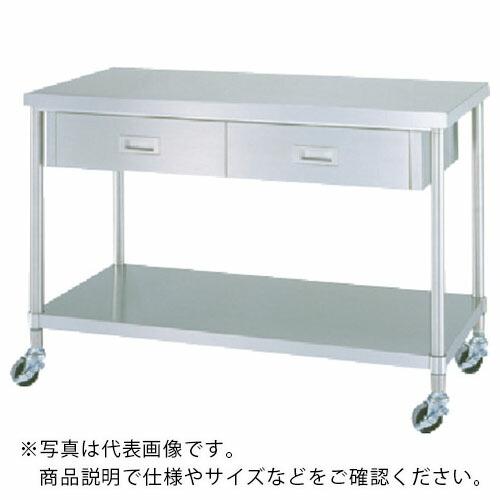入荷しました シンコー ステンレス作業台片面引出付ベタ棚キャスター付 間口900 奥行600 高さ800 Wdbc 9060 U75 シンコー 株 メーカー取寄 先着購入特典 Diy 工具 その他diy 業務 産業用品 Www Cepgl Org