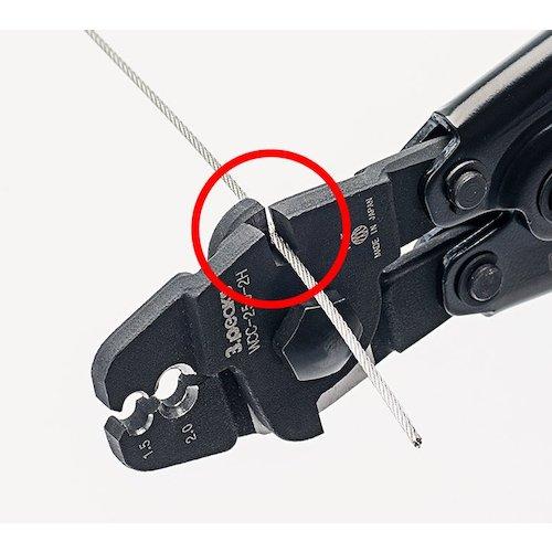 スリーピークス ワイヤークランプカッター2つ穴(バネ付) 250mm ( WCC-250-2H ) (株)スリーピークス技研