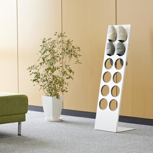 TRUSCO スリッパラック 6足掛け ホワイト ( SR-12W ) トラスコ中山(株) |  | 02