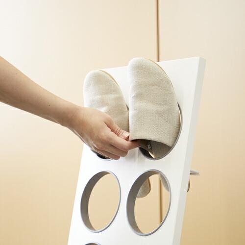 TRUSCO スリッパラック 6足掛け ホワイト ( SR-12W ) トラスコ中山(株) |  | 04