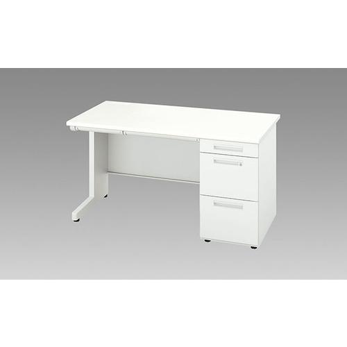 NAIKI 片袖デスク XEDH型/本体:クリアーホワイト 天板:ホワイト本体:クリアーホワイト 天板:ホワイト/W1400×D700×H720 ( XEDH147G-WH ) (株)ナイキ | 