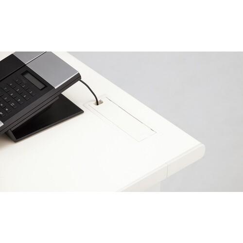 NAIKI 片袖デスク XEDH型/本体:クリアーホワイト 天板:ホワイト本体:クリアーホワイト 天板:ホワイト/W1400×D700×H720 ( XEDH147G-WH ) (株)ナイキ |  | 03