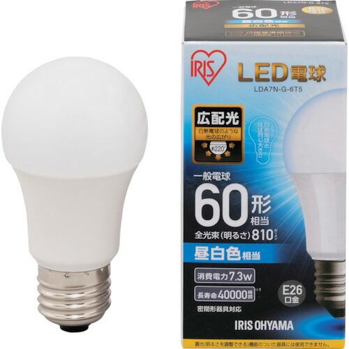 IRIS 567947 LED電球 E26 広配光 60形相当 昼白色 ( LDA7N-G-6T5 ) アイリスオーヤマ(株) |  | 01