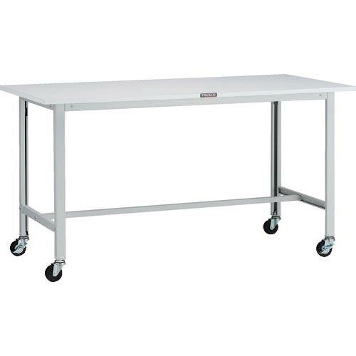 TRUSCO 軽荷重作業台(100kg)AO型 1500X750XH809 φ75キャスター付 ホワイト色 ( AO-1575C75 ) トラスコ中山(株) | 