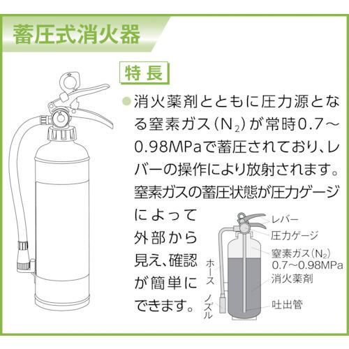 HATSUTA ( 初田製作所 ) ABC粉末消火器（蓄圧式）PEP20S PEP