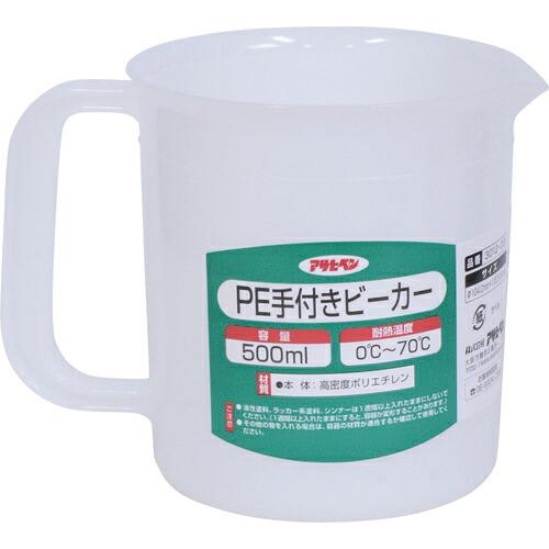 アサヒペン PE手付きビーカー 500ml 3012-09 ( 222305 ) | 