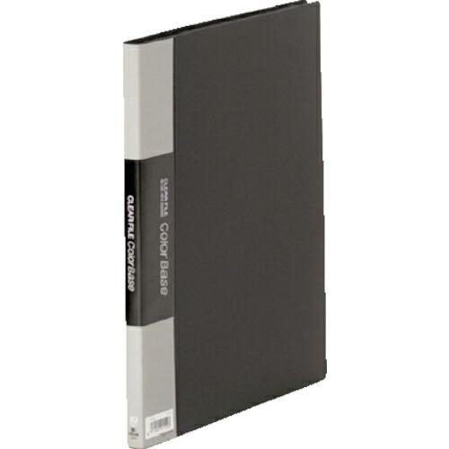 KING JIM クリアーファイルカラーベースW A4タテ型 黒 20ポケット ( 132CBLACK ) (株)キングジム | 