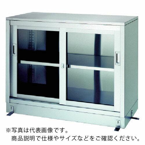 シンコー　ステンレス保管庫　一段式ベース付　ＬＧ型　（ガラス戸）　１２００×６００×９５０ ( LG-12060 ) (メーカー取寄)