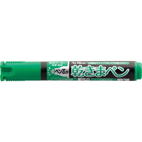 シヤチハタ 乾きまペン 中字丸芯 緑 ( K-177N-G ) | 