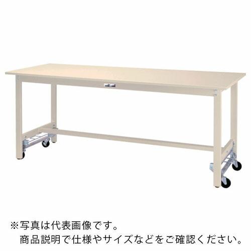ヤマテック ワークテーブル300シリーズ ワンタッチ移動タイプ スチール天板 W1500×D600×H740mm ヤマテックアイボリー ( SWSU-1560-II ) (メーカー取寄)