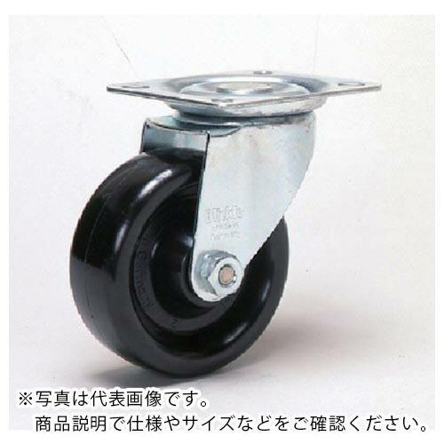 シシク 耐熱樹脂車輪付キャスター 自在 100径 スチール  ( LI-PHN102G )｜orangetool