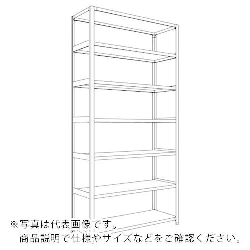 NF ( 日本ファイリング )　軽量開放棚　中棚ボルトレスタイプＷ１２００Ｄ４５０Ｈ２４００Ｆ７ ( LA84S-17 ) (メーカー取寄)