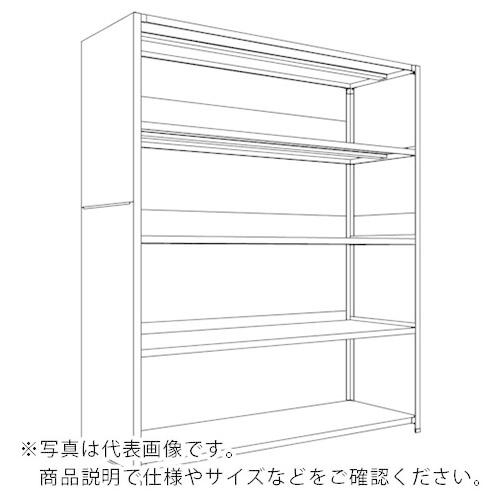 NF ( 日本ファイリング )　背板・側板付軽量物品棚Ｗ１８００Ｄ６００Ｈ２１００Ｆ５ ( LA76L-25 ) (メーカー取寄)